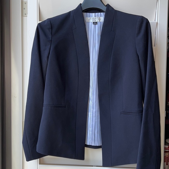 Tahari ASL Jackets & Blazers - Tahari Arthur S Levine Women’s Dark Navy Blazer Jacket